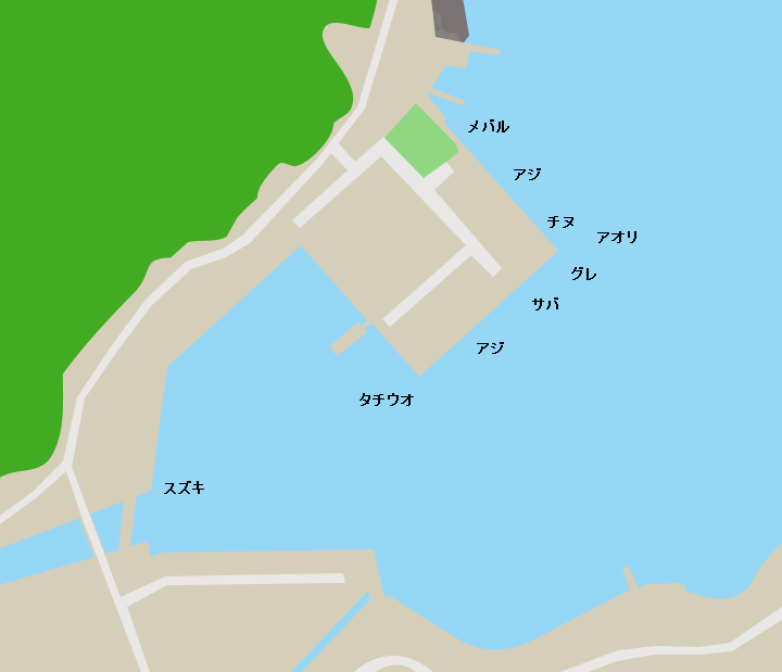 伊方港ポイント図