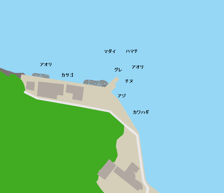 家串漁港ポイント図