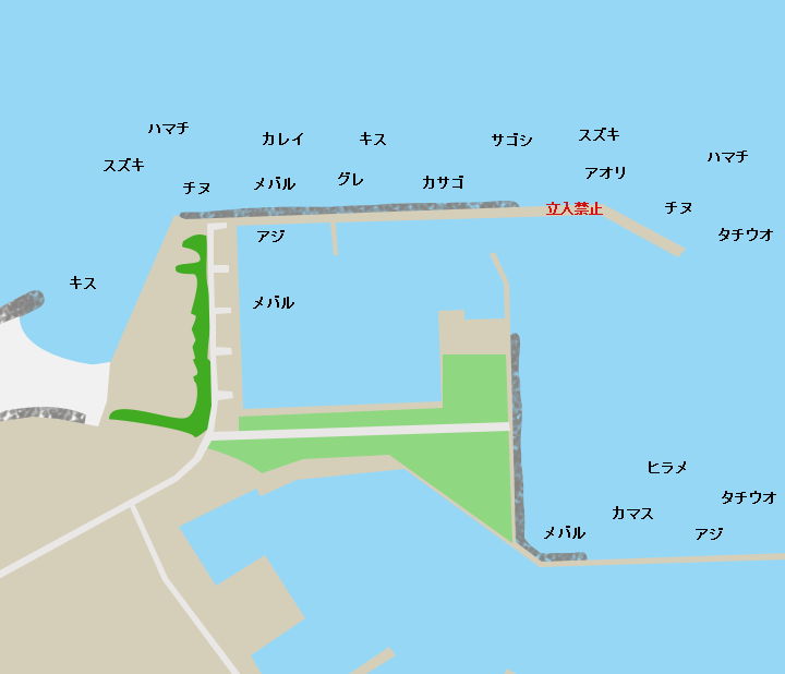 長浜新港ポイント図