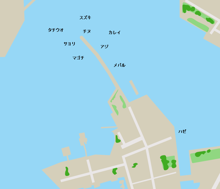 多度津港ポイント図