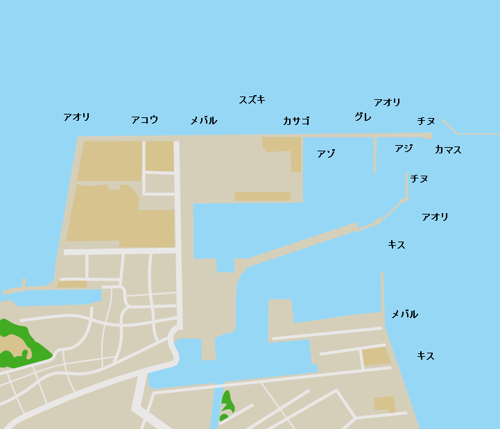 川之江港ポイント図