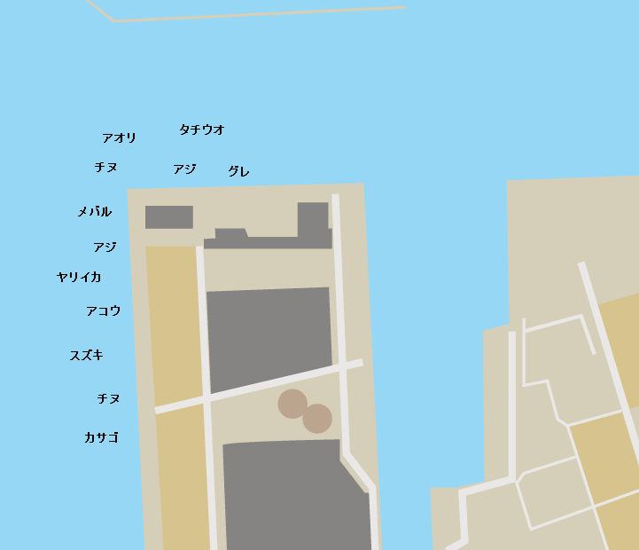 大王岸壁ポイント図