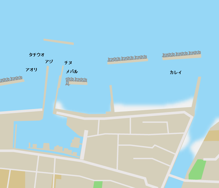 柳原漁港ポイント図