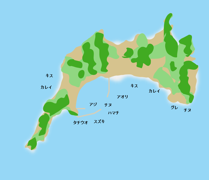 安居島ポイント図