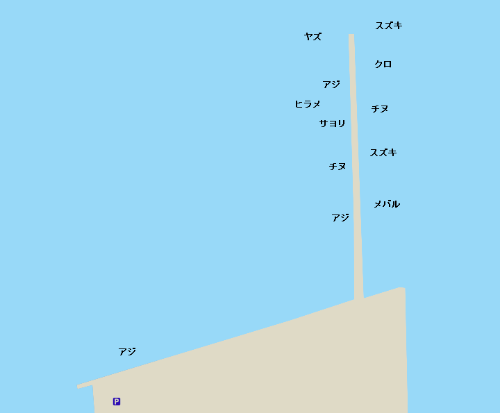 日明海峡釣り公園のポイント