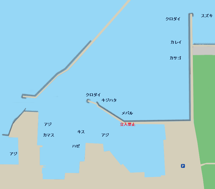 寺泊港ポイント図
