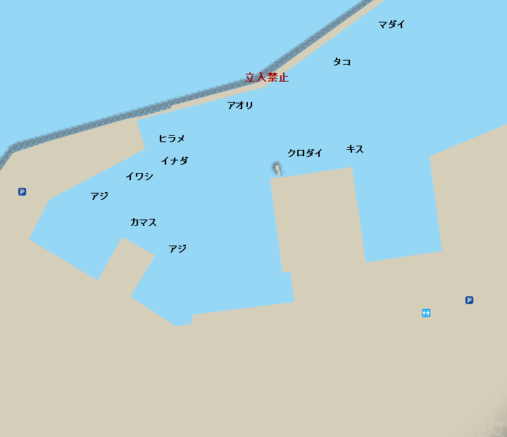 柏崎港ポイント図