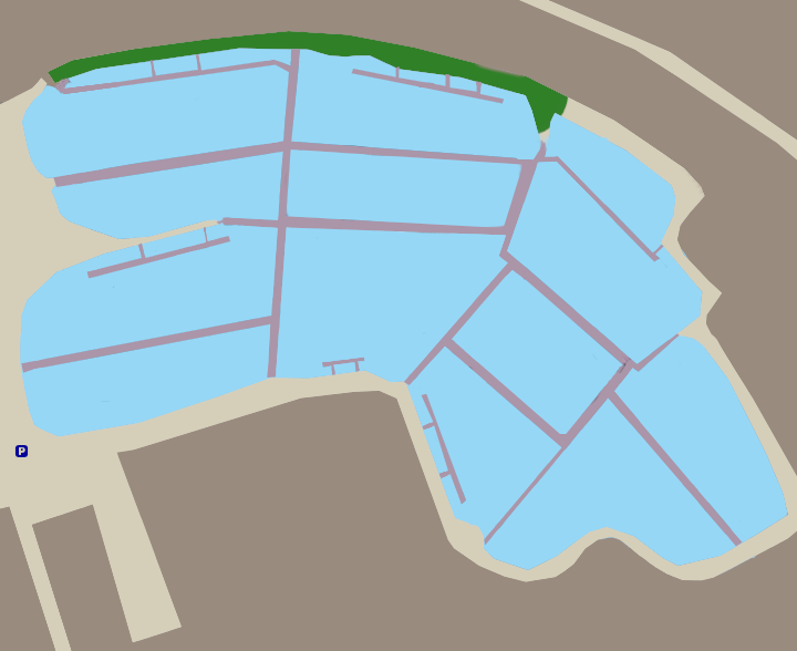 筑波流源湖ポイント図