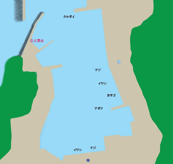 真鶴港ポイント図